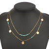 Turquoise Crystal Bead Necklace